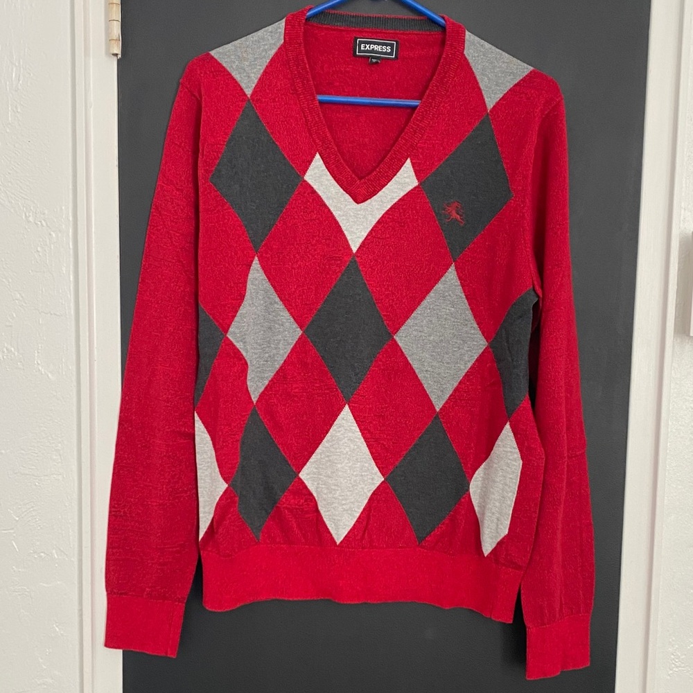 Express Argyle Sweater